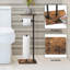 Porte-papier hygiénique sur pied avec tablette