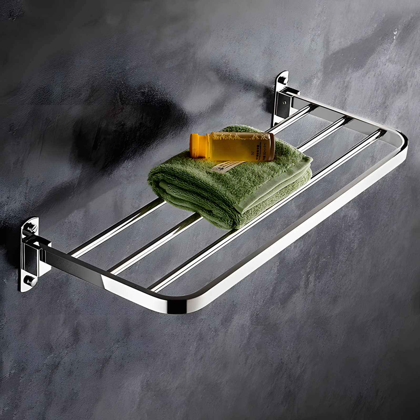 Xiangong 304 Stainless Steel Foldable Towel Rack - Wall-Mounted ...