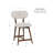 Cloyse Brown Counter Stool