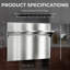 Dosseret de cuisine en acier inoxydable 24 po x 30 po avec support à épices et crochets Utensuk