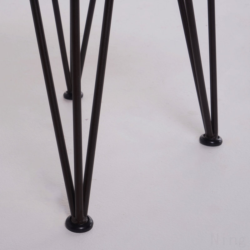Industrial Wood And Metal  Accent Table