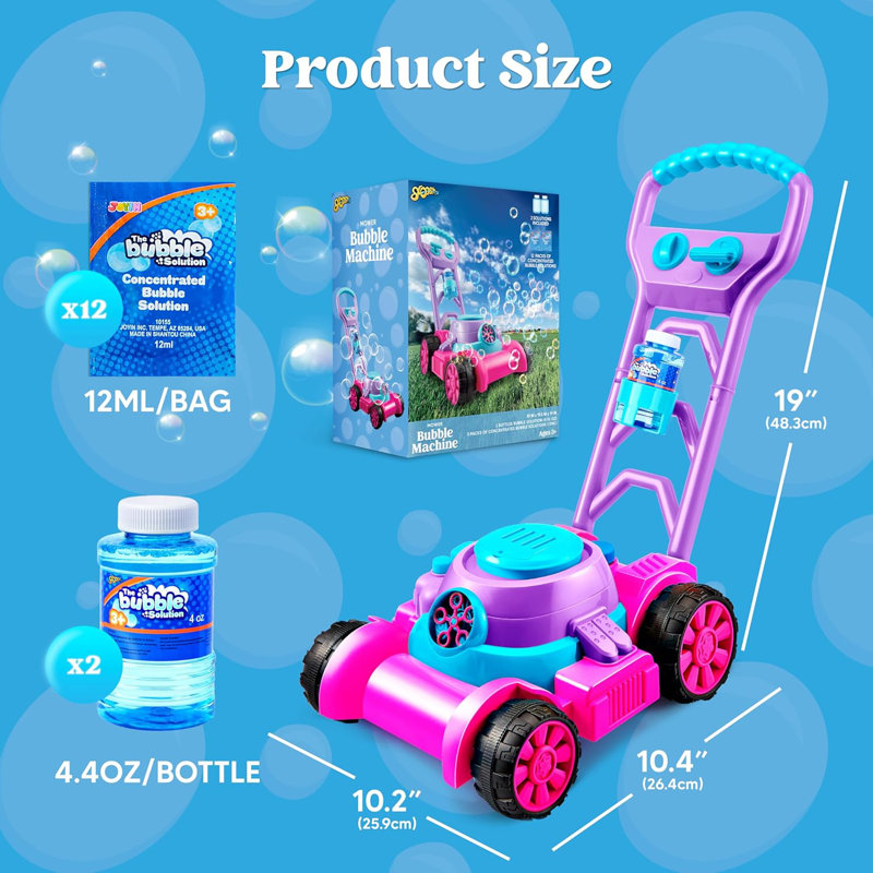 Machine à bulles pour enfants, Rose / bleu / mauve