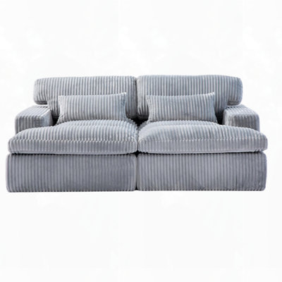 Boneless Oversized Upholstered Sleeper Cloud Couch
