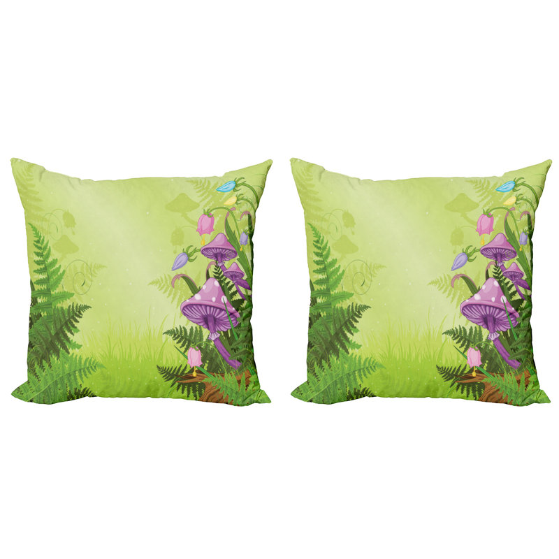 Reinfriede Floral Square Cushion Cover, 18"H x 18"W