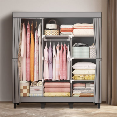 URBNLIVING Metal Wardrobe