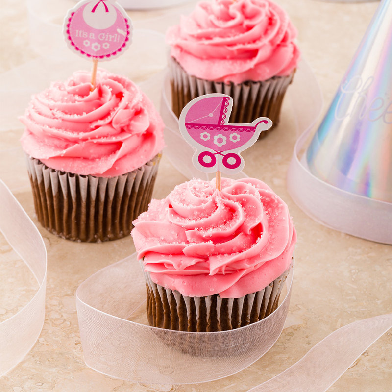 Top Cake Disposable Party Supplies, Pink