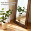 Miroir brun pleine longueur, miroir pleine longueur à cadre en bois 65 po x 22 po, miroir autoportant pour chambre à coucher, vestiaire et salon-1480950176-1480950179