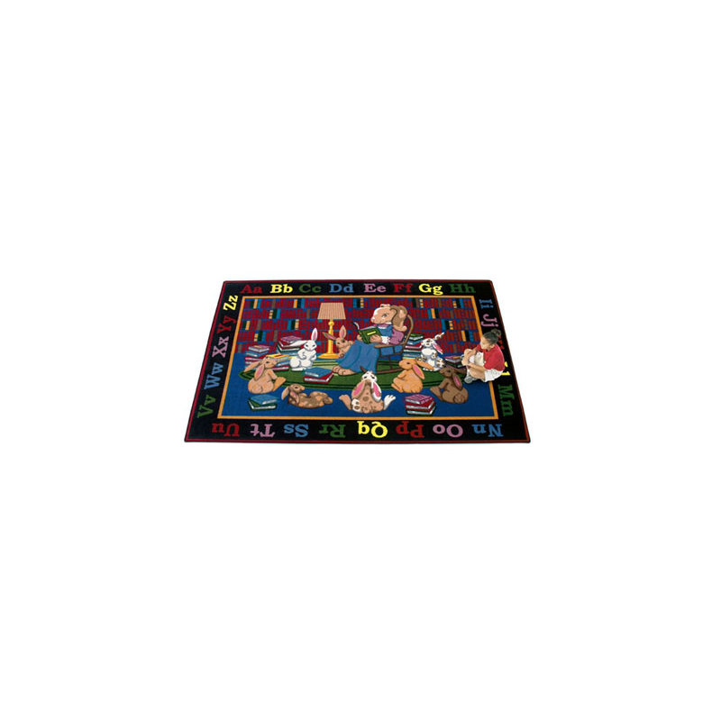 Tapis de lecture éducatif, Rectangle 5 pi 4 po x 7 pi 8 po