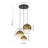 3 - Light Sculptural Gradient Glass Globe Cluster Pendant-1581719545