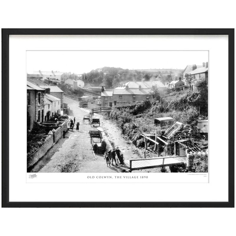 Old Colwyn, The Village 1890 by Francis Frith - Single Picture Frame Print, 40cm H x 50cm W x 2.3cm D
