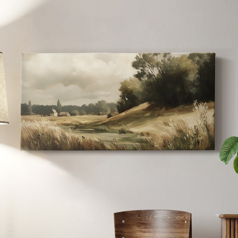 Série paysage - L XXVII - Toile tendue avec châssis - Prêt à accrocher, H 16 po x l 32 po