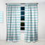 Rideau simple occultant à motif abstrait Mid-Century-8900568