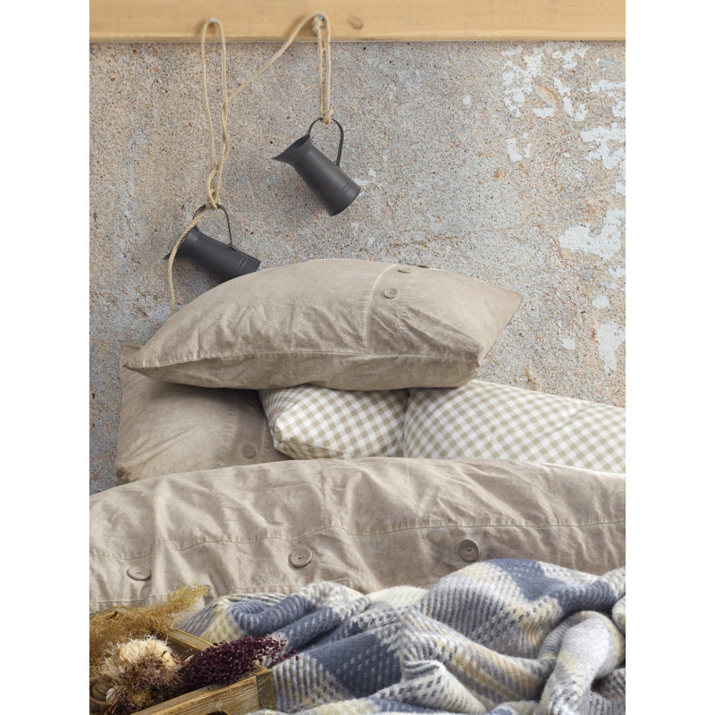 Housse de couette en coton Ranforce, Beige