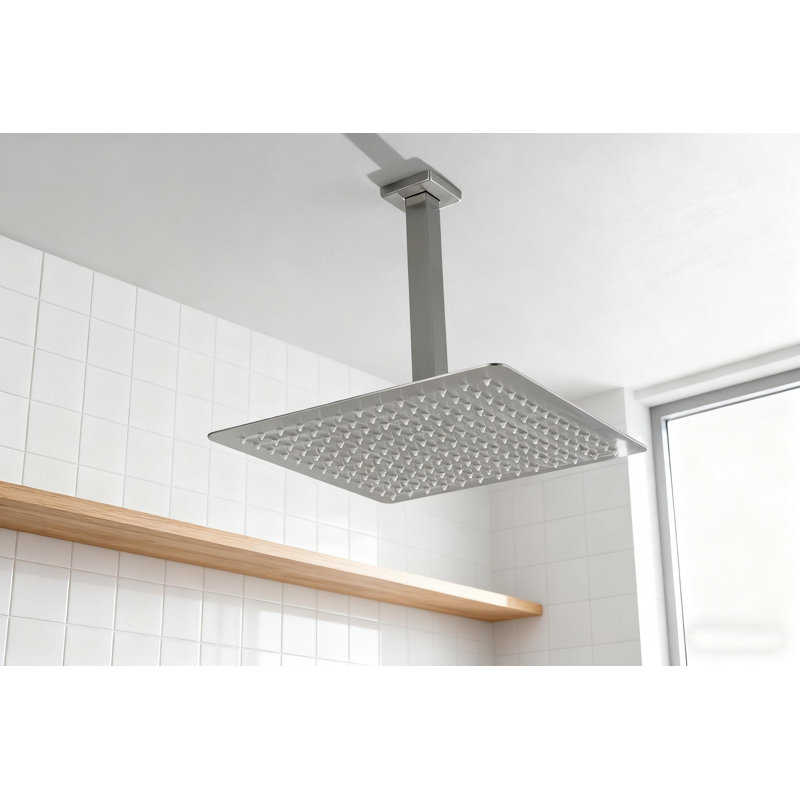High Pressure Rainfall Shower Head - Water Saving With Self-cleaning Nozzle, Us Standard Fit
