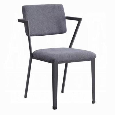 Cargo Fabric Upholstered Metal Side Chair