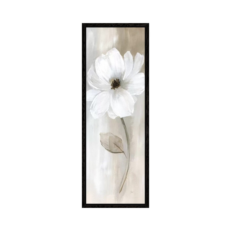 Sheer Elegance II by Nan - Panoramic Painting on Canvas, Black Framed Canvas, 30.48 cm H x 91.44 cm W