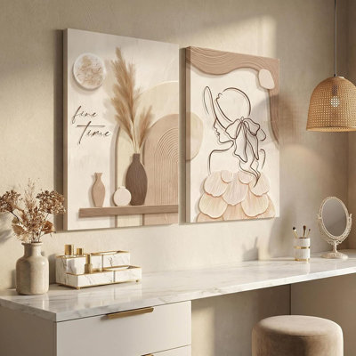 2 Piece Wrapped Canvas Print