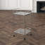 Masini Silver Trolley Bar Cart