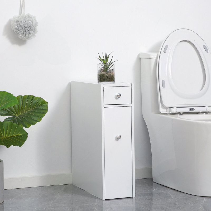 Wooden Narrow Modern Bathroom Furniture Cabinet