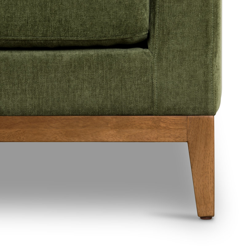 Zyon 90" Chenille Velvet Fabric Sofa