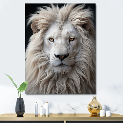 Lions, photographie monochrome I - Lion, impressions sur toile