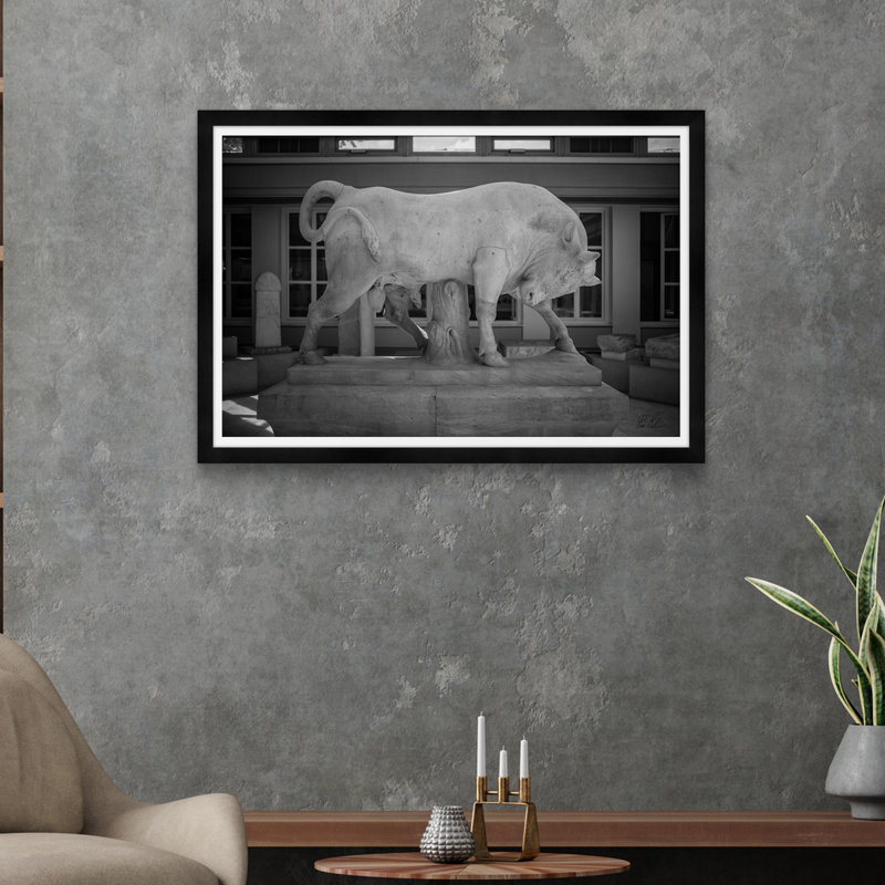 Marbre bull, H 29 po x l 42 po x P 1,5 po, Noir