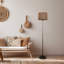 Lampe sur pied standard en métal