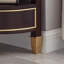 Armoire de coin en bois manufacturé et brun noisette