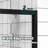 Aluminum Alloy Double Sliding Shower Door With 1/4" (6mm) Clear Tempered Glass, Safe Design, Waterproof Easy Installation For Bathroom Mute Rollers, Reversible