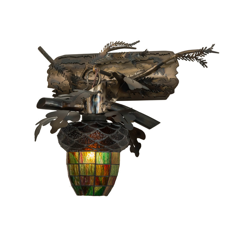 Rustic Lodge Armed Sconce