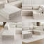 Canapé-lit modulaire avec repose-pieds Boneless-1054836884