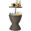 Teague Round Metal Outdoor Bar Table , 49cm cm W 49cm cm D-1731127281