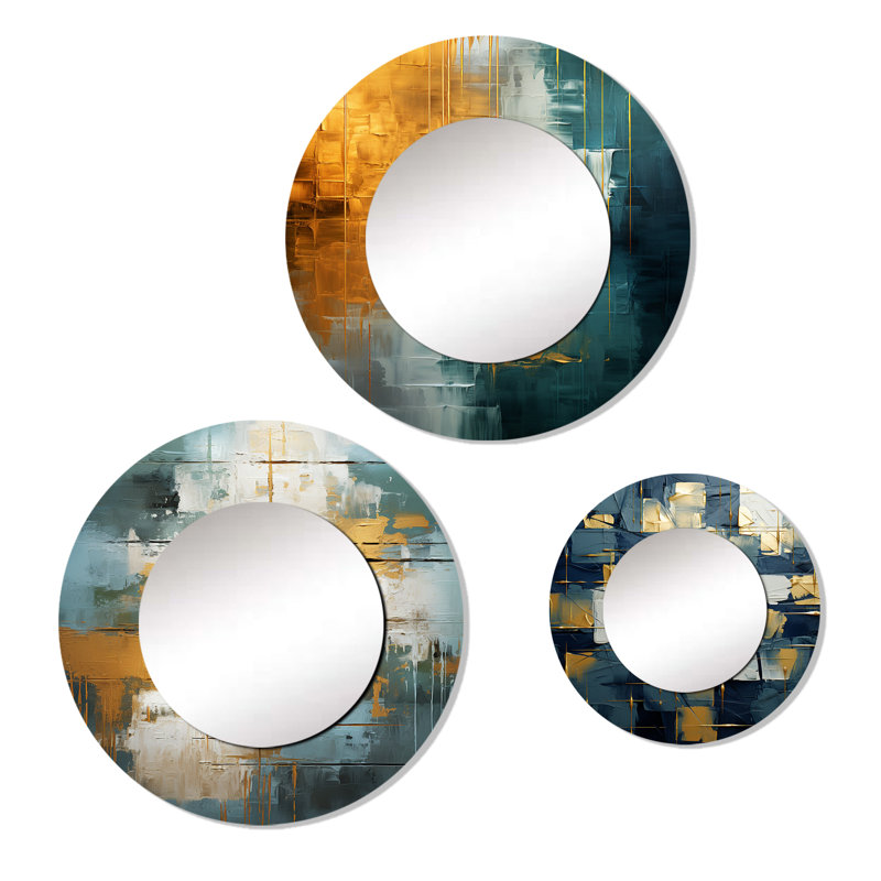 Charisse Metal Round Mirror