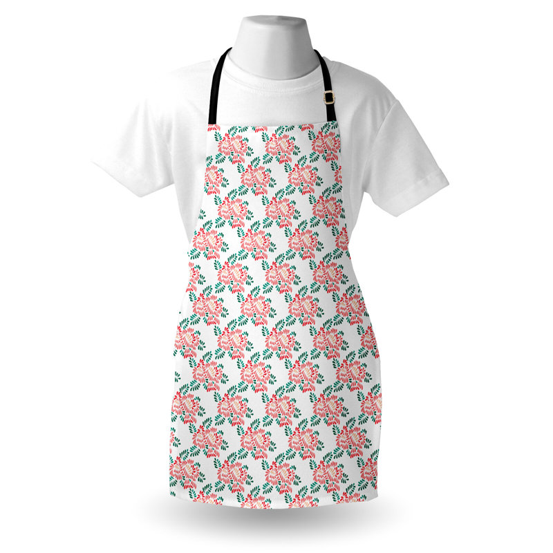 Bungalow rose tablier floral unisexe pastel printemps pivoines art adulte taille corail bleu sarcelle