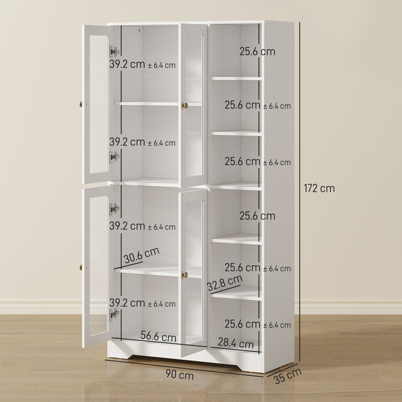 172cm Kitchen Pantry, White