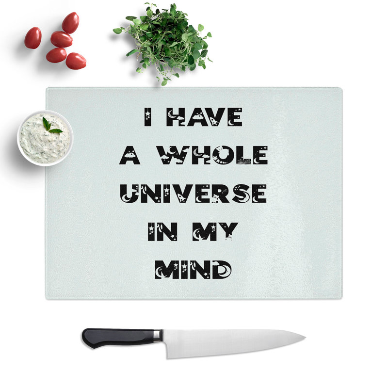 Universe in My Mind Chopping Board, 20cm W x 28.5cm L