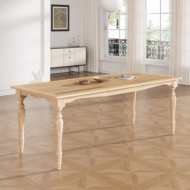 Table de salle à manger extensible Vintage Vintage avec rallonge amovible de 23,6 pouces