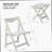 HIPS Foldable Small Table And Chair Set With 2 Chairs And Rectangular Table  White