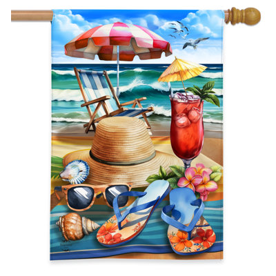 Drapeau de la plage