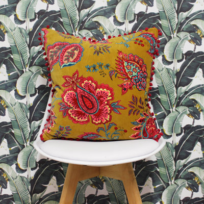 Malisa Paisley Square Pillow Cover