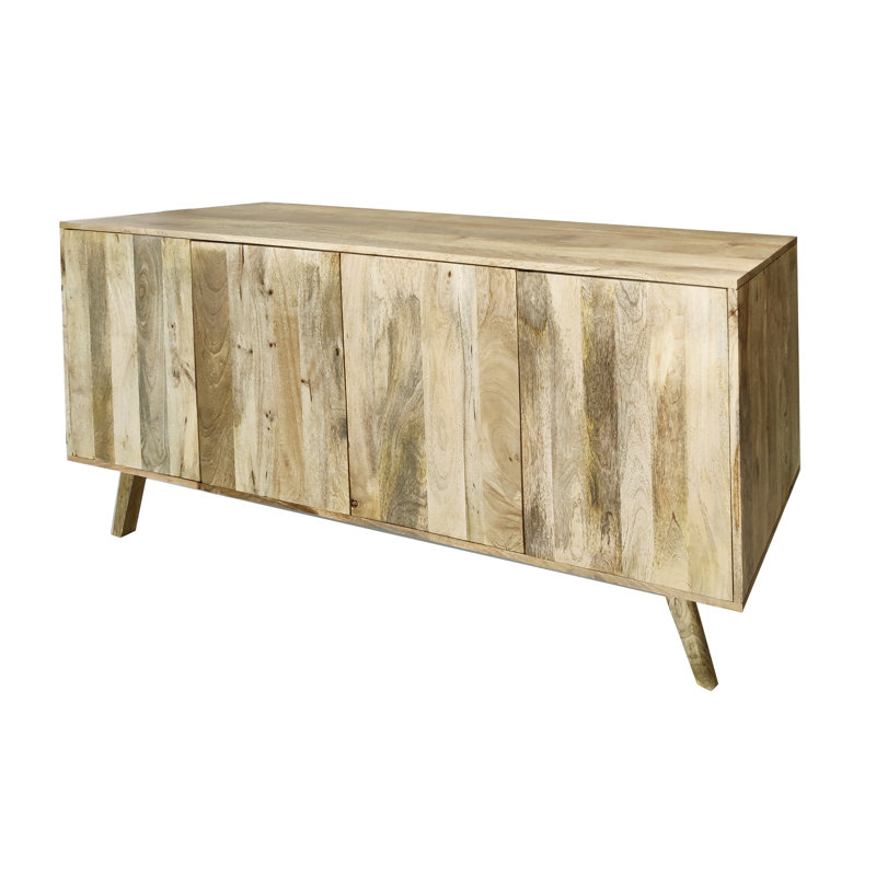 Crowell 160cm Solid Wood Sideboard, Natural