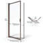 Porte de douche pivotante à cadre 37 "x 64" Sopora-14170719-14170721