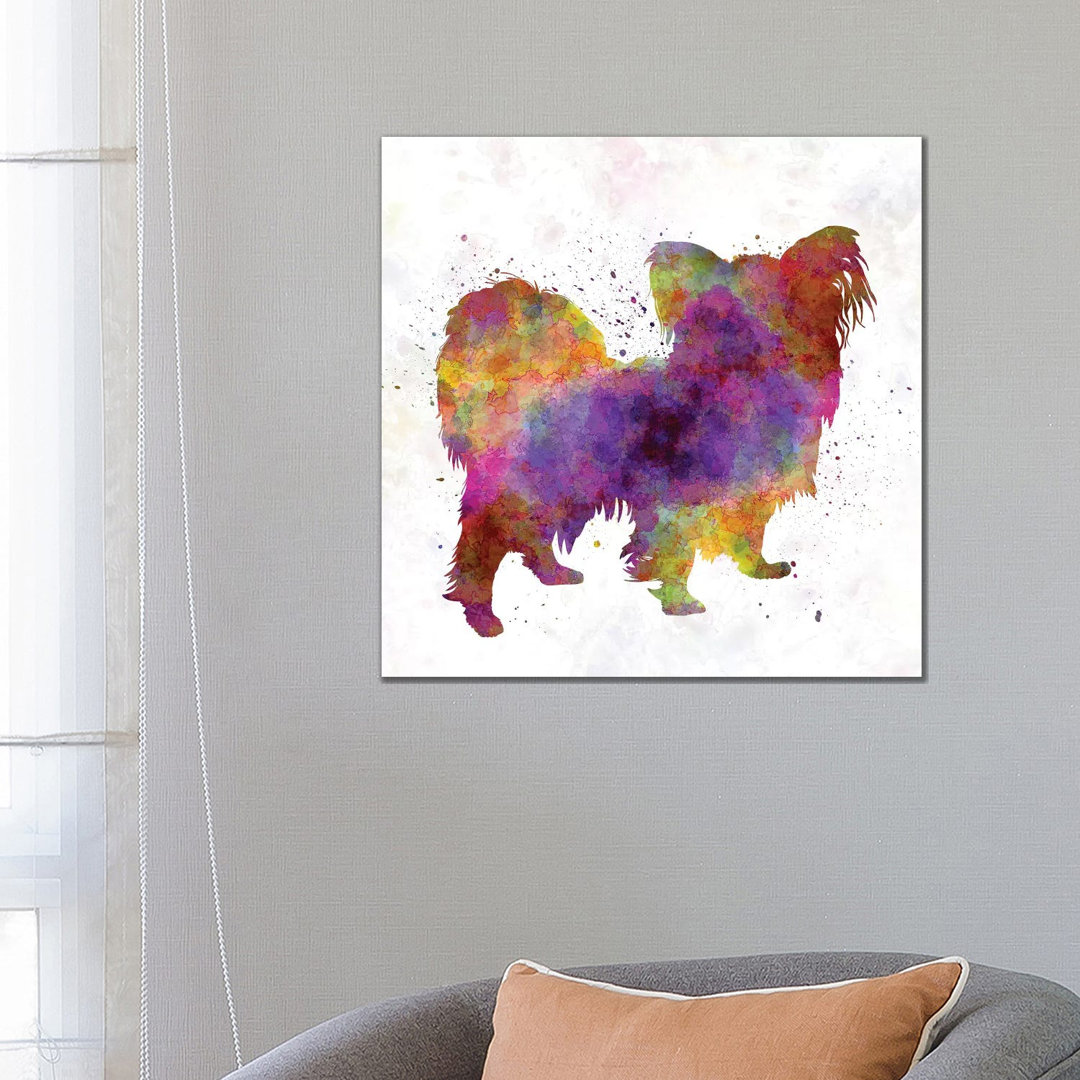 Papillon In Watercolour by Paul Rommer - Wrapped Canvas Gallery-Wrapped Canvas Giclée