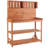 65" Large Wooden Farmhouse Rustic Outdoor Potting Bench Table （Only Include Table)-1574097734