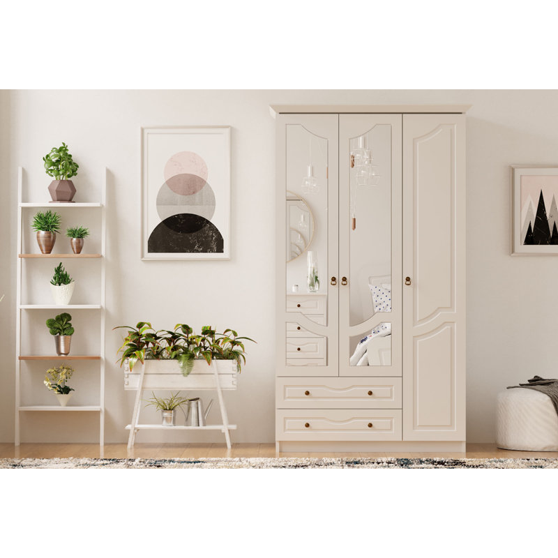 Antowne 3 Door Manufactured Wood Wardrobe