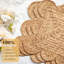 Ensemble de 6 napperons en rotin tressé 17 po x 12 po, bordure carrée festonnée, tapis de table en paille tressée, décoration de table de salle à manger Boho Farmhouse