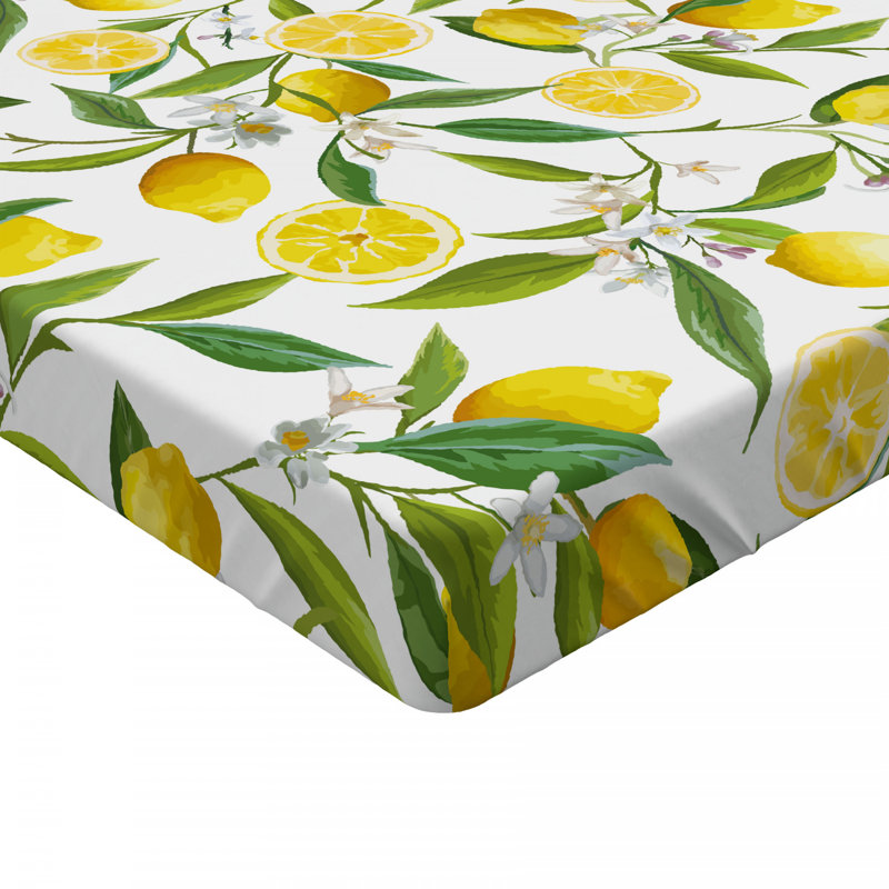 Microfiber Floral Fitted Sheet, Full Fitted Sheet