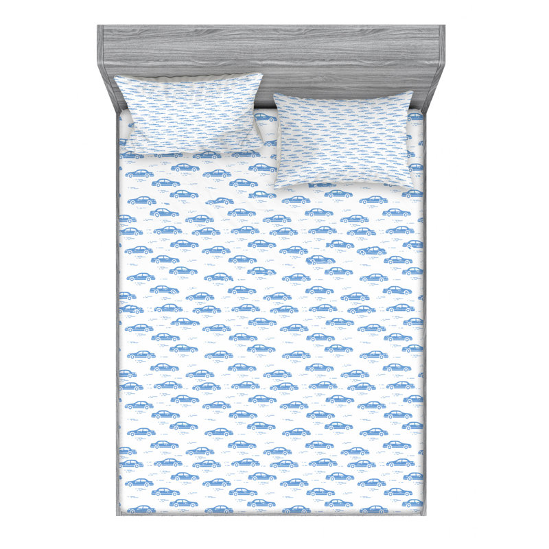 Microfiber Sheet Set, Queen Sheet Set + Fitted Sheet + 2 Pillowcases