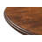 48" Brown Solid Wood Pedestal Base Round Top Dining Table
