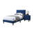 W Adjustable Headboard Bedframe,Velvet Upholstered Youth Bedroom Furniture-2017069505-2017069508